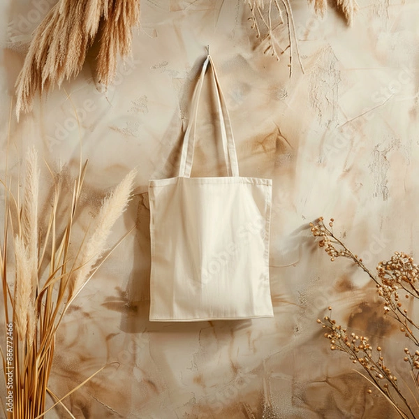 Obraz Empty Tote bag mockup 