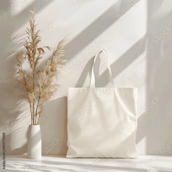 Obraz Empty Tote bag mockup 