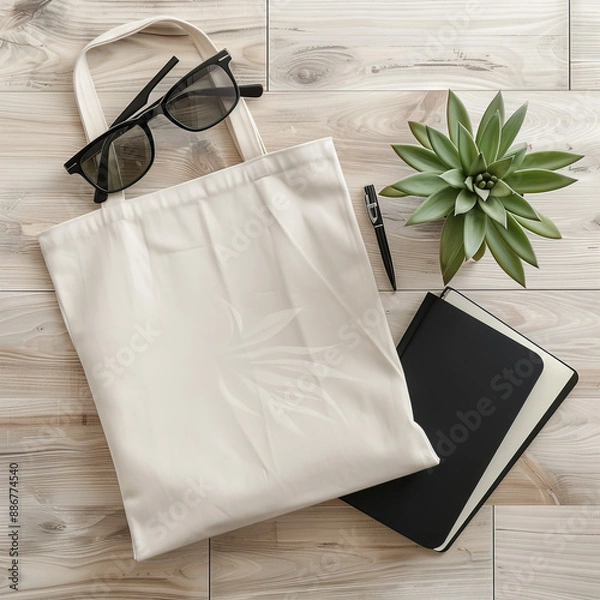 Obraz Empty Tote bag mockup 