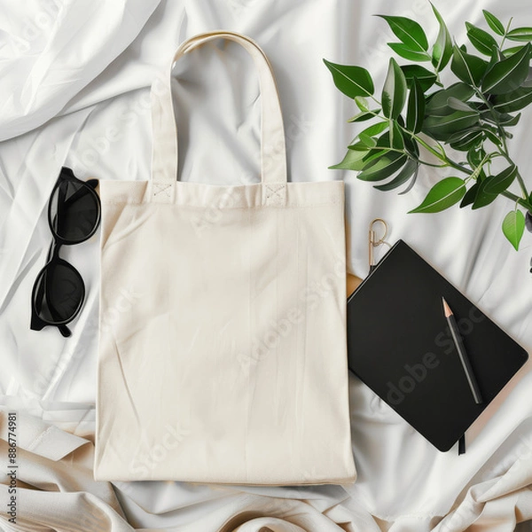 Obraz Empty Tote bag mockup 