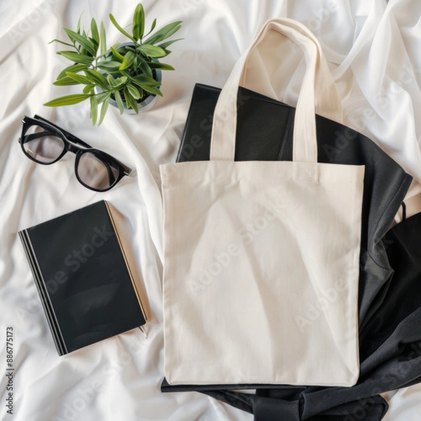 Obraz Empty Tote bag mockup 