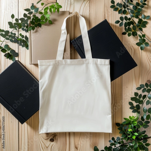 Obraz Empty Tote bag mockup 