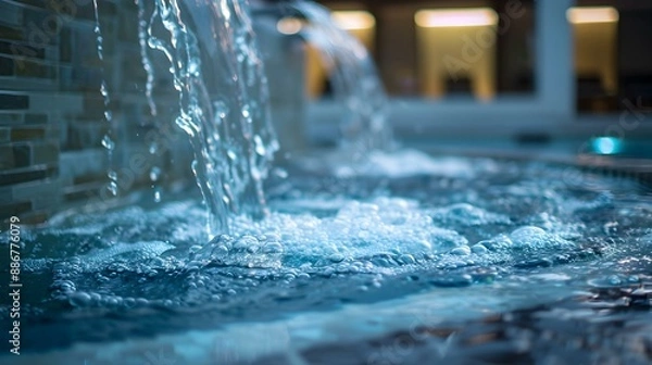 Obraz Spa water filtration providing clean water for pools