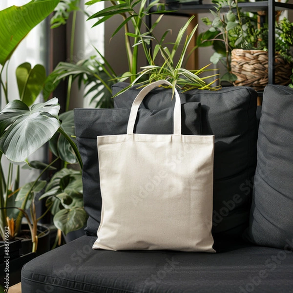 Obraz Empty Tote bag mockup 