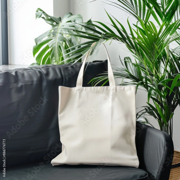 Obraz Empty Tote bag mockup 