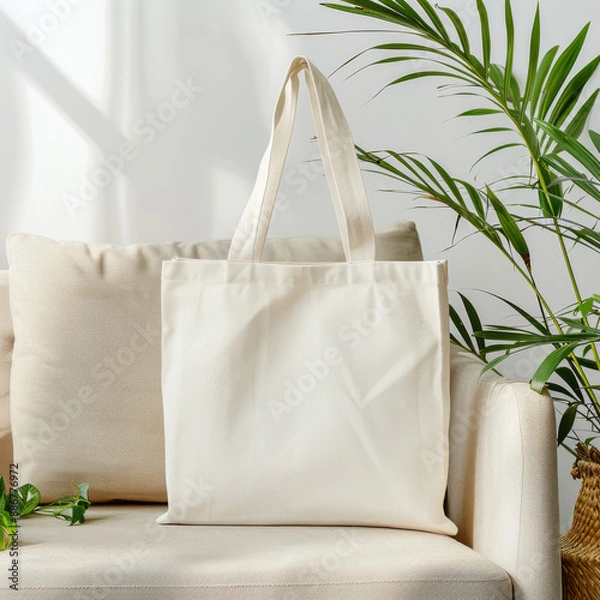 Obraz Empty Tote bag mockup 