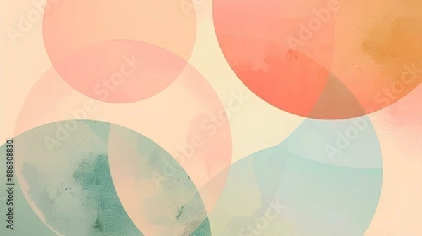Fototapeta Minimalist Shapes Request an Abstract background