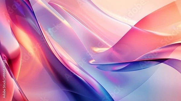 Fototapeta Abstract background with colorful shapes