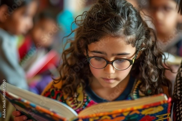 Obraz Child are reading book