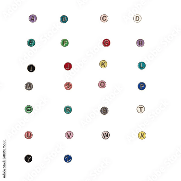 Obraz Letter Alphabet beads for collage making