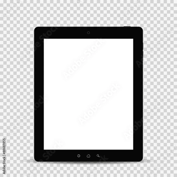 Fototapeta Tablet with shadow isolated