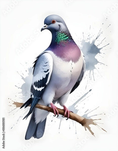 Obraz pigeon on a branch