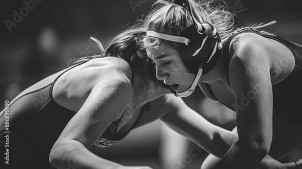 Obraz High Schools woman's wrestling