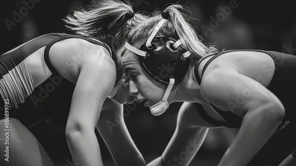 Obraz High Schools woman's wrestling