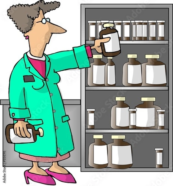Obraz female pharmacist