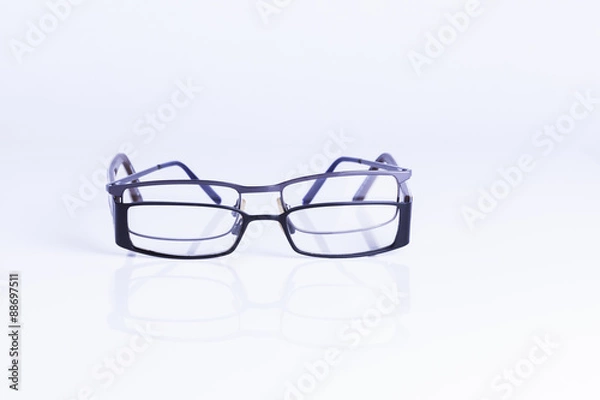 Fototapeta Specatles isolated on white background