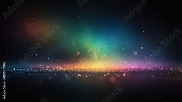 Fototapeta rainbow Starry space background glitter