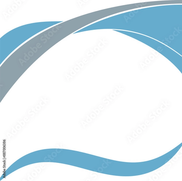 Obraz abstract background with wave illustration  poster brochure design