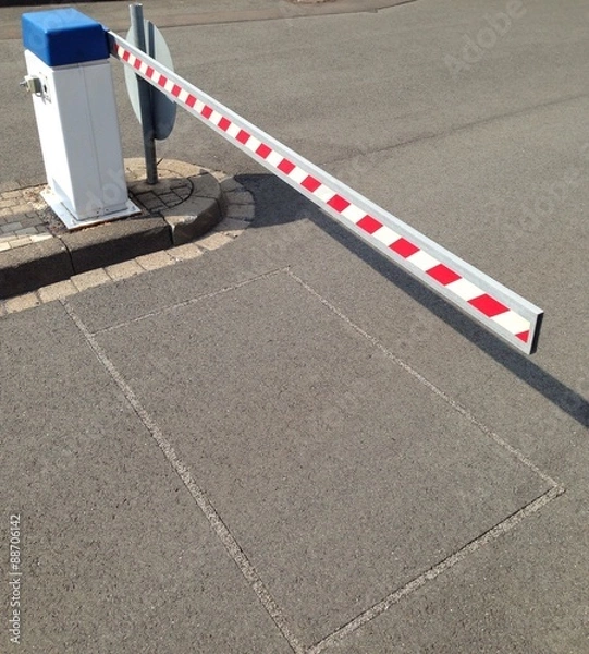 Obraz Parkplatzschranke