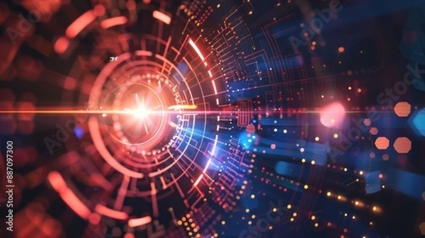 Fototapeta Abstract Digital Technology Background