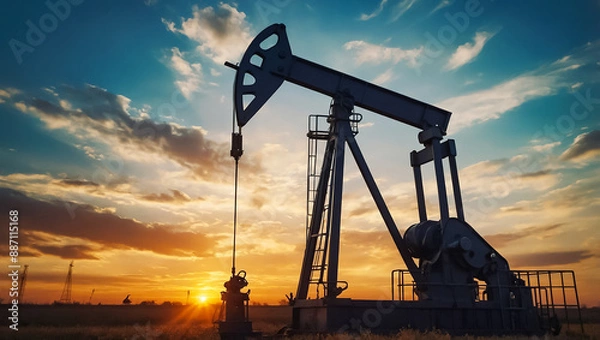 Fototapeta oil pump exploration