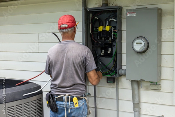 Obraz electrician at work