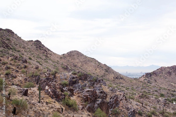 Fototapeta View looking towards Phoenix
