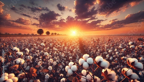 Obraz sunset over the river