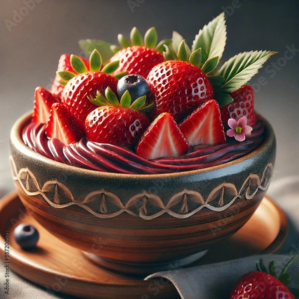Obraz strawberries in a bowl