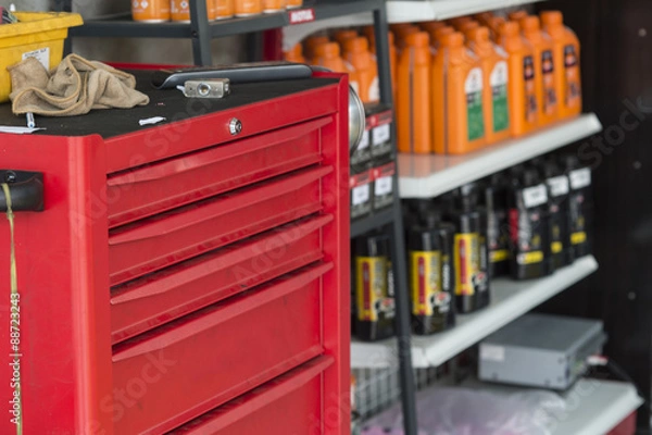 Fototapeta tools drawer