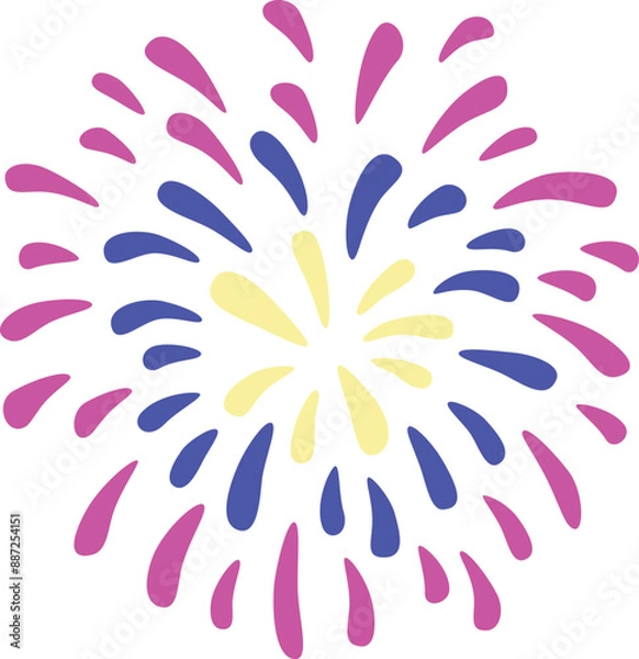 Fototapeta 花火　塗りのみ
