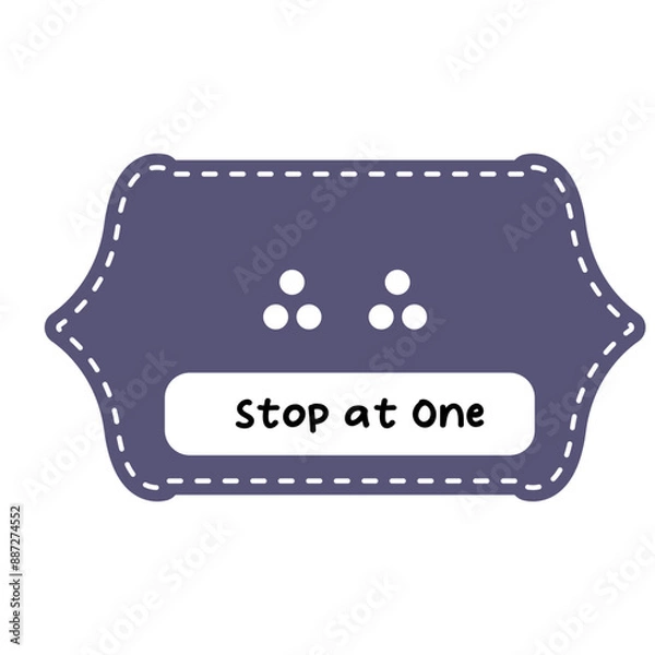 Fototapeta sign stop of quran stop at one