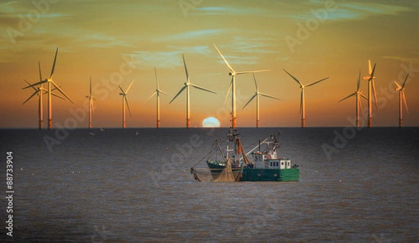 Obraz wind turbines