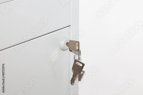 Obraz Key in filing cabinet
