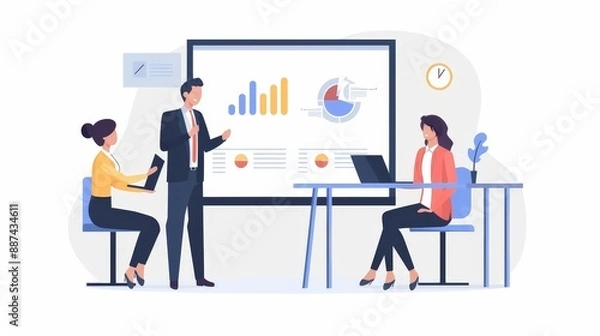 Fototapeta Explain how to use white backgrounds effectively in PowerPoint presentations.
