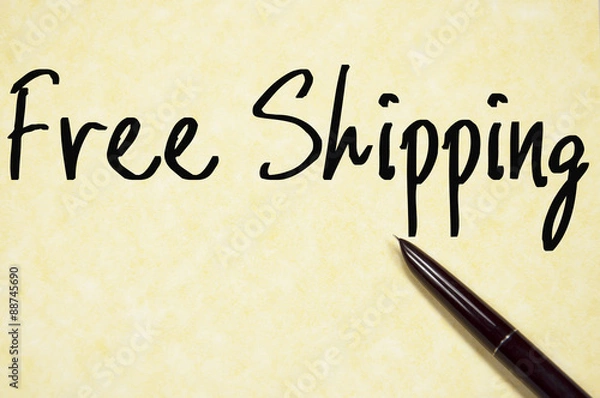 Fototapeta free shipping text write on paper