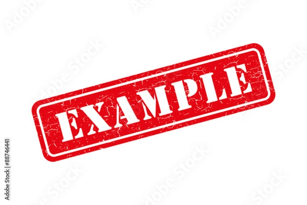 Obraz Example free grunge retro red isolated stamp