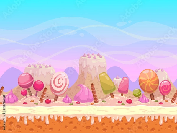 Obraz Ilustracja Candyland
