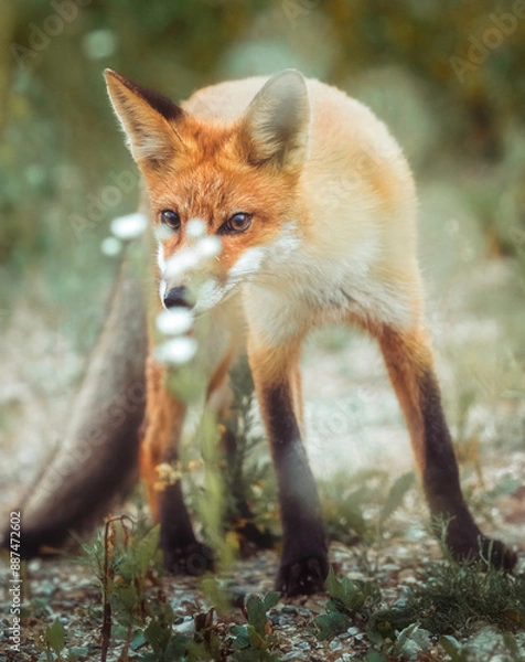 Obraz red fox in the wild