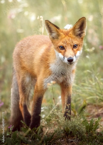 Obraz red fox vulpes
