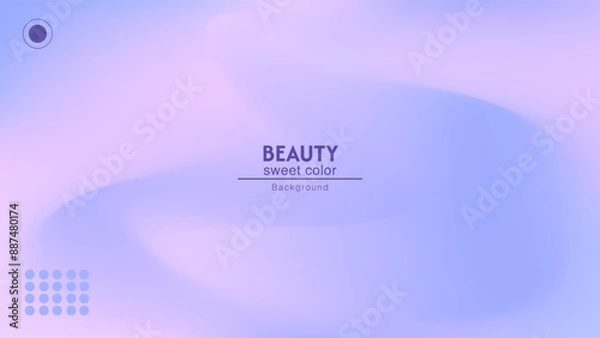 Fototapeta Soft purple gradient soft abstract combination background. Minimalist pastel color design.