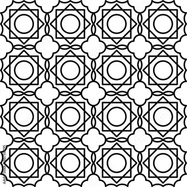 Fototapeta Batik Geometric Seamless Patterns Collection