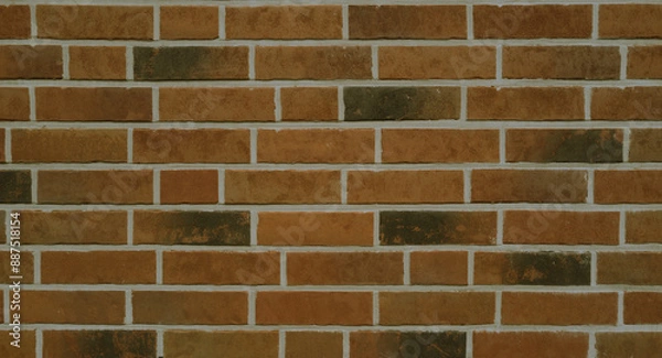 Fototapeta Block wall backdrop, wall art design. Wall with brick texture for banner. Texture of stone wall. Brick color.