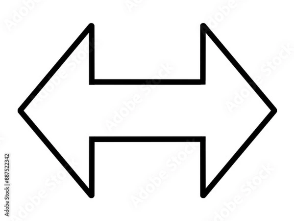 Obraz 両方指す白の矢印