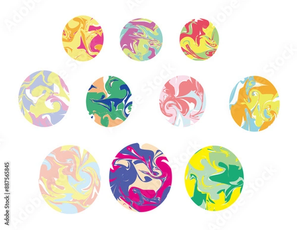 Obraz マーブル模様