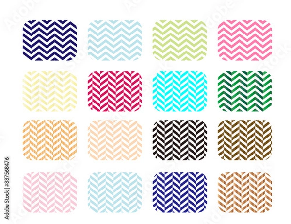 Fototapeta シェブロン柄-1