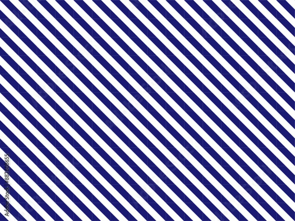 Fototapeta 紺色と白のストライプ（縞模様）の背景・壁紙