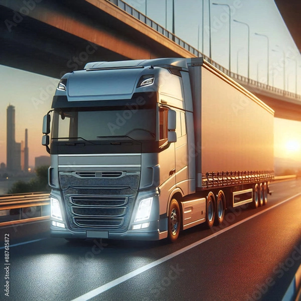 Obraz Truck on the highway