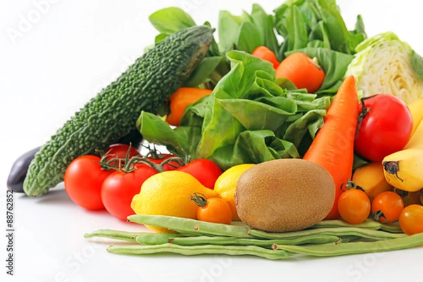 Fototapeta 新鮮な野菜と果物