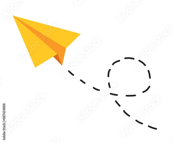 Obraz flying paper airplane
